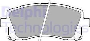 Delphi LP1663 - Комплект спирачно феродо, дискови спирачки vvparts.bg