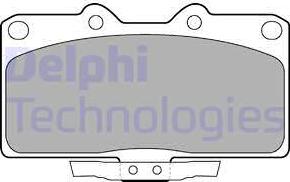 Delphi LP1662 - Комплект спирачно феродо, дискови спирачки vvparts.bg