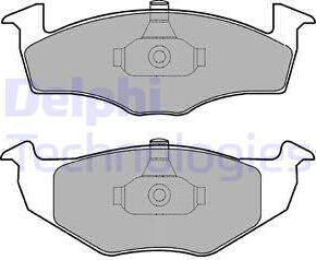 Delphi LP1601 - Комплект спирачно феродо, дискови спирачки vvparts.bg