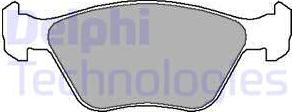 Delphi LP1602 - Комплект спирачно феродо, дискови спирачки vvparts.bg