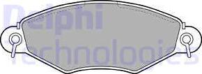 Delphi LP1617 - Комплект спирачно феродо, дискови спирачки vvparts.bg