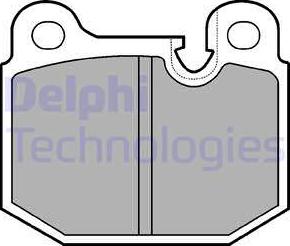 Delphi LP161 - Комплект спирачно феродо, дискови спирачки vvparts.bg