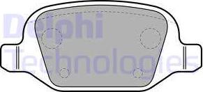 Delphi LP1685 - Комплект спирачно феродо, дискови спирачки vvparts.bg
