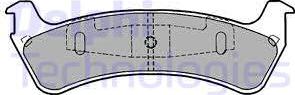 Delphi LP1635 - Комплект спирачно феродо, дискови спирачки vvparts.bg