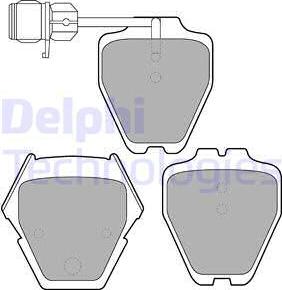Delphi LP1633 - Комплект спирачно феродо, дискови спирачки vvparts.bg