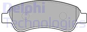Delphi LP1679 - Комплект спирачно феродо, дискови спирачки vvparts.bg