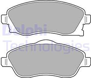 Delphi LP1676 - Комплект спирачно феродо, дискови спирачки vvparts.bg