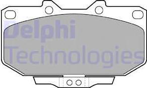 Delphi LP1056 - Комплект спирачно феродо, дискови спирачки vvparts.bg
