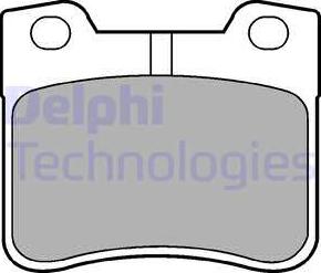 Delphi LP1051 - Комплект спирачно феродо, дискови спирачки vvparts.bg
