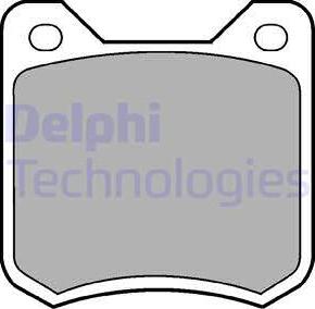 Delphi LP105 - Комплект спирачно феродо, дискови спирачки vvparts.bg