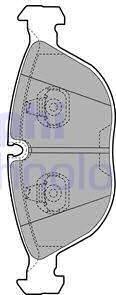 Delphi LP1002-18B1 - Комплект спирачно феродо, дискови спирачки vvparts.bg