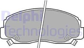 Delphi LP1080 - Комплект спирачно феродо, дискови спирачки vvparts.bg
