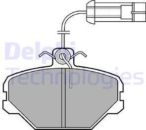 Delphi LP1027 - Комплект спирачно феродо, дискови спирачки vvparts.bg