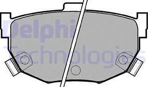 Delphi LP1073 - Комплект спирачно феродо, дискови спирачки vvparts.bg