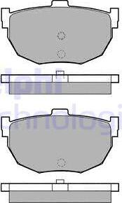 Delphi LP1072 - Комплект спирачно феродо, дискови спирачки vvparts.bg