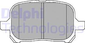 Delphi LP1144 - Комплект спирачно феродо, дискови спирачки vvparts.bg