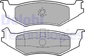 Delphi LP1159 - Комплект спирачно феродо, дискови спирачки vvparts.bg