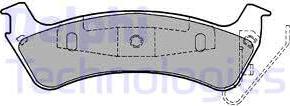 Delphi LP1183 - Комплект спирачно феродо, дискови спирачки vvparts.bg