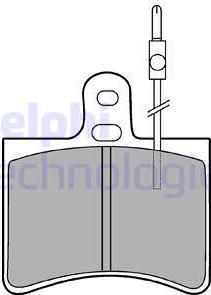 Delphi LP113 - Комплект спирачно феродо, дискови спирачки vvparts.bg