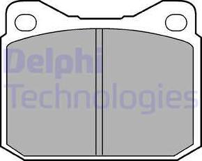 Delphi LP117 - Комплект спирачно феродо, дискови спирачки vvparts.bg