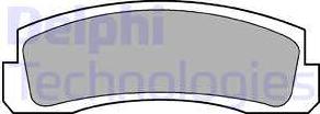 Delphi LP189 - Комплект спирачно феродо, дискови спирачки vvparts.bg