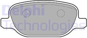 Delphi LP1845 - Комплект спирачно феродо, дискови спирачки vvparts.bg