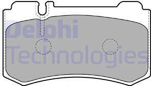 Delphi LP1842 - Комплект спирачно феродо, дискови спирачки vvparts.bg