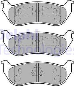 Delphi LP1859 - Комплект спирачно феродо, дискови спирачки vvparts.bg