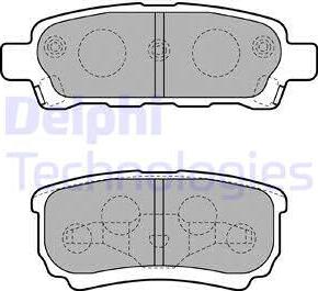 Delphi LP1852 - Комплект спирачно феродо, дискови спирачки vvparts.bg