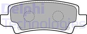 Delphi LP1864 - Комплект спирачно феродо, дискови спирачки vvparts.bg