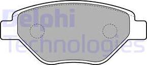 Delphi LP1866 - Комплект спирачно феродо, дискови спирачки vvparts.bg