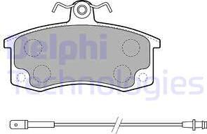 Delphi LP1800 - Комплект спирачно феродо, дискови спирачки vvparts.bg