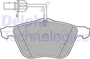 Delphi LP1801 - Комплект спирачно феродо, дискови спирачки vvparts.bg