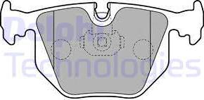 Delphi LP1803-18B1 - Комплект спирачно феродо, дискови спирачки vvparts.bg