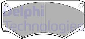 Delphi LP180 - Комплект спирачно феродо, дискови спирачки vvparts.bg