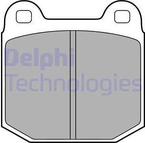 Delphi LP1814 - Комплект спирачно феродо, дискови спирачки vvparts.bg