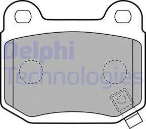 Delphi LP1839-18B1 - Комплект спирачно феродо, дискови спирачки vvparts.bg