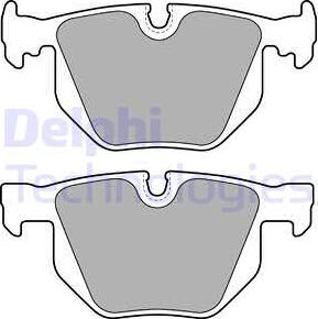 Delphi LP1834 - Комплект спирачно феродо, дискови спирачки vvparts.bg