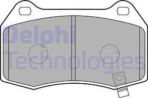 Delphi LP1838 - Комплект спирачно феродо, дискови спирачки vvparts.bg