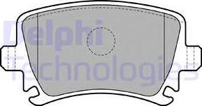 Delphi LP1824 - Комплект спирачно феродо, дискови спирачки vvparts.bg