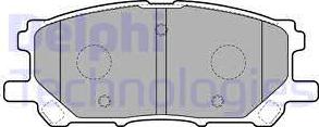 Delphi LP1823 - Комплект спирачно феродо, дискови спирачки vvparts.bg