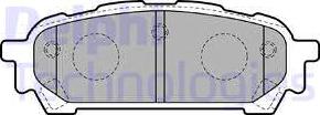 Delphi LP1822 - Комплект спирачно феродо, дискови спирачки vvparts.bg