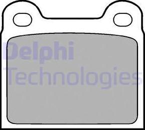 Delphi LP18 - Комплект спирачно феродо, дискови спирачки vvparts.bg