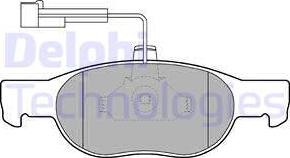 Delphi LP1397 - Комплект спирачно феродо, дискови спирачки vvparts.bg