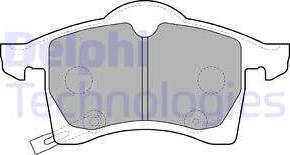 Delphi LP1309 - Комплект спирачно феродо, дискови спирачки vvparts.bg