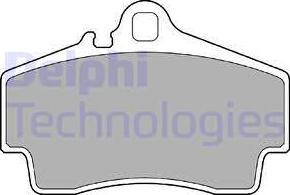 Delphi LP1301-18B1 - Комплект спирачно феродо, дискови спирачки vvparts.bg