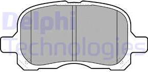 Delphi LP1302 - Комплект спирачно феродо, дискови спирачки vvparts.bg