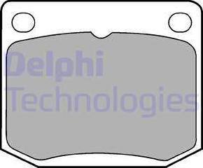 Delphi LP131 - Комплект спирачно феродо, дискови спирачки vvparts.bg