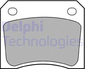 Delphi LP133 - Комплект спирачно феродо, дискови спирачки vvparts.bg