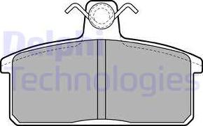 Delphi LP1201 - Комплект спирачно феродо, дискови спирачки vvparts.bg